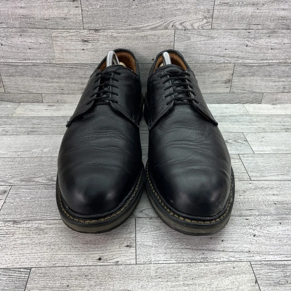 Allen Edmonds Port Washington Wanderer Pebbled Black Leather Plain Toe Men 10.5D